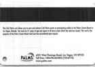 Palms Casino - Las Vegas  Nv - 8th Issue Slot Card  Club Palms