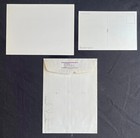 Three Stooges Photo   Postcard W   curly Joe Derita  Cartoon Envelope Dated 1980