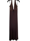 Laundry By Shelli Segal Women s Brown Rhinestone Halter Evening Gown Size 8