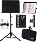 Gleam Sheet Music Stand - Full Metal With Carrying Bag  Phone Holder  Sheet M   