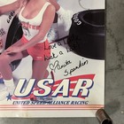 Vintage 90 s Hooters Restaurant Ultimate Pit Crew Poster W signatures