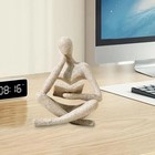Thinker Statue Decor  Abstract Sculpture Figurine  Modern Shelf Desk Home Decor