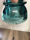 Vintage Hemingray 42 Teal Glass Insulator Made In Usa