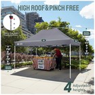 Crown Shades 10x15 Pop Up Canopy  Heavy Duty Tent For Events  Grey  used 