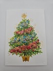 Papyrus Christmas Cards Embossed 3d Metallic Tree Holiday Cards Lot