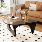 Coffee Table For Living Room Mid Century Modern Center Table With Glass Top And 