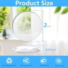 Clear Self-adhesive Door Stoppers For Wall  2 Inch 6 Pack   Rubber Bumpers Guard