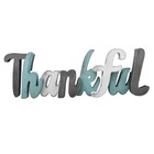 Thanksgiving Wood Thankful Sign For Home Decor  Wall Multi Color Thankful