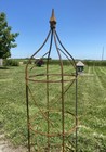 64  Rose Plant Support Garden Trellis Topiary  Round Wrought Iron Obelisk