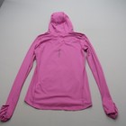 Nike Running Womens Athletic Pullover Shirt Small Hooded Pink Pocket Hoodie