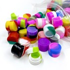 100pcs 2ml Silicone Containers Non-stick Wax Multicolor