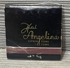 Hotel Angelina The Rex Club Lufkin Texas Vintage Matchbook Full