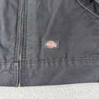 Dickies Jacket Mens Xl Black Eisenhower Quilted Lined Workwear Bomber Insulated