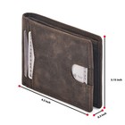 Wallet For Men Bifold Real Leather Slim Rfid Blocking Front Pocket Minimalist   