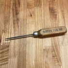 Vintage 1939 Worlds Fair Wooden Handle Scratch Awl Steel Tapered Point Woodwork