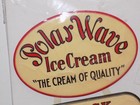 Vintage Solus Wave Ice Cream Celluloid Signs