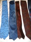 Lot Of 37 Vintage Ties - Mostly Thin 1950 s-60 s - Some From Germany -  Vg Cond 