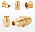 Air Hose Repair Kit  2 Pack 1 4-inch Solid Brass Reusable Hose Splicer Repair Ki