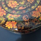 Vintage Daher Designed Round Tin Lidded Box Made  England Ornate Floral Biscuits