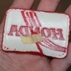 Honda Motorcycles Powersports Dirtbike Embroidered Patch Vintage 1980 s 2  X 3 