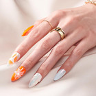Almond Nail Tips Short  240pcs Pre-shape Acrylic Fake Nails Tips Almond Shape -