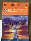 Joe Montana Signed Super Bowl Ticket  bas Beckett Coa  Authentic Autograph