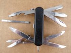 Victorinox Minichamp Swiss Army Knife - Black 58mm Multi Blade - Very Good