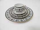 Richard Ginori Palmette Nero  black  5 Piece Place Setting