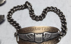 Ww2 Aaf Sterling Pilot  Ariel Gunner  Crew Member Wings   Gold   Silver Bracelet