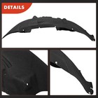 Front Inner Fender Liners W  Clips   Insulation Foam For F-150 2021-2023 New Pet