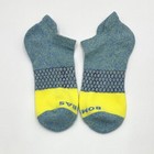 Bombas 4 Pairs Women s Tri-block Marl Ankle Socks Cushion Size Med 4 Colors Mix