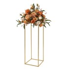 5pc 31 5in Tall Gold Metal Flower Stand For Wedding Table Centerpieces Decor