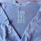 Authentic Lana Del Rey Merch - Large Blue Banisters Pullover - Oversized Vintage