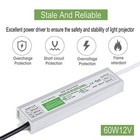 Led Driver 60 Watts Waterproof Ip67 Power Supply Transformer 60w-12v  Silver