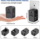 International Travel Plug Adapter  Universal Ac Power Converter