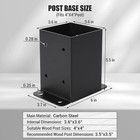 4 x4  Post Base For Pergola And Gazebo 10 Pack Steel Post Anchor For Concrete