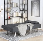 Futon Sofa Bed Upgrade With Homfa Dark Gray Sofa Bed comfort   Style