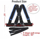Youth Sled Vest Harness tire Pulling Harness Workout Small For Kids Blue 