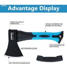 10 Inch Outdoor Camping Hatchet Forged Carbon Steel Heat Treated Axe With