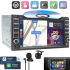 Double Din Car Stereo Radio W  Cd dvd Player Carplay   Android Auto Gps Am Audio