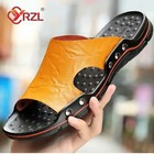 Mens Pu Leather Summer Eva Slides Sandals Flip Flops Slippers Shoes Beach Gift
