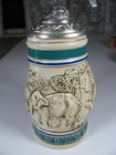 Avon Endangered Species Asian Elephant Mini Stein Made In Brazil-numbered 1990