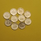 Ten Us Roosevelt Dimes 10c Phil  And Denver Mints 90  Silver Var dates 1957-1964