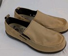 Crocs Mens Walu Canvas Slip On Loafers Khaki Expresson Size 11 Style 207635 Nwot