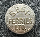 1930s Southern Pacific Golden Gate Ferries Ltd  Button Sf Bay Tm1863