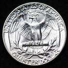 Uncirculated Unc Ms 1942 Washington Silver Quarter Free Shipping