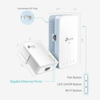 Tp-link Powerline Wifi Extender With Ethernet Dual Band - 2 Extenders Included 