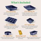 Nutrichef Non-stick Kitchen Oven Baking Pans  6pc Set  Black