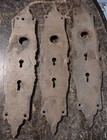 3 Large Fancy Victorian Doorknob Ornate Door Doorknob Escutcheons Plates 