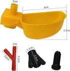 10set Quail Waterer Automatic Bird Water Cups For Cage Hang Drinker Poultry Bird